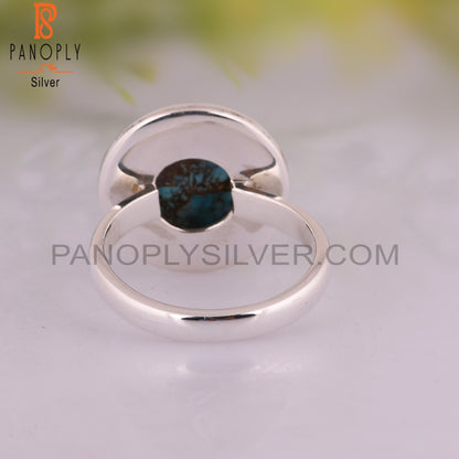 Mojave Copper Pink Opal Turquoise 925 Sterling Silver Ring