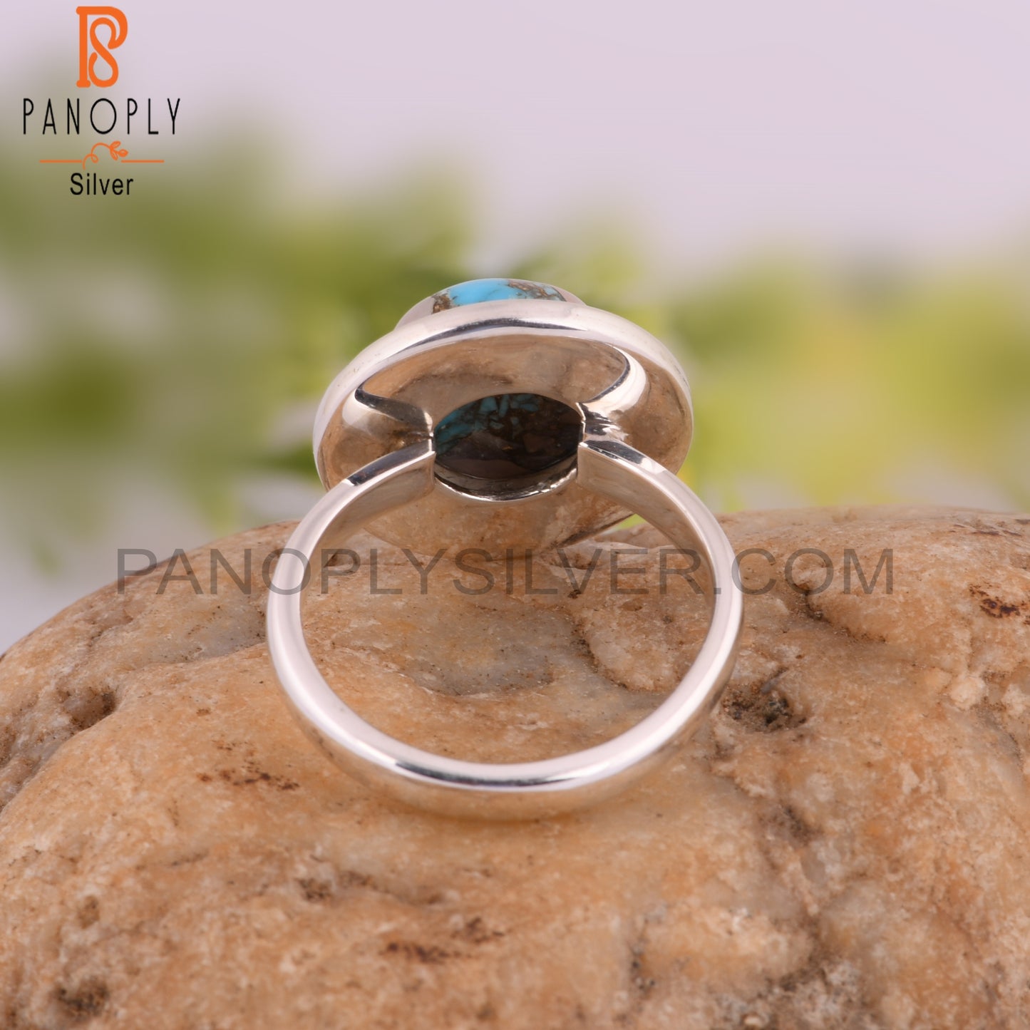 Mojave Copper Pink Opal Turquoise 925 Sterling Silver Ring