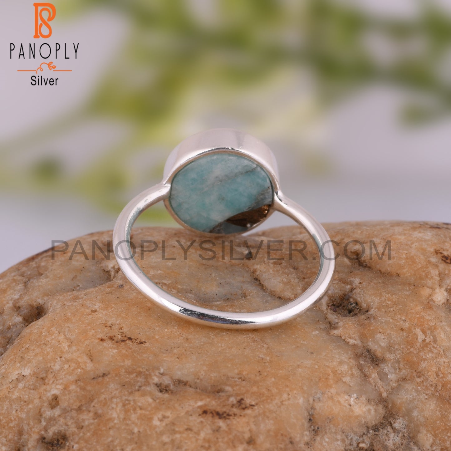 Mojave Copper Amazonite 925 Sterling Silver Ring