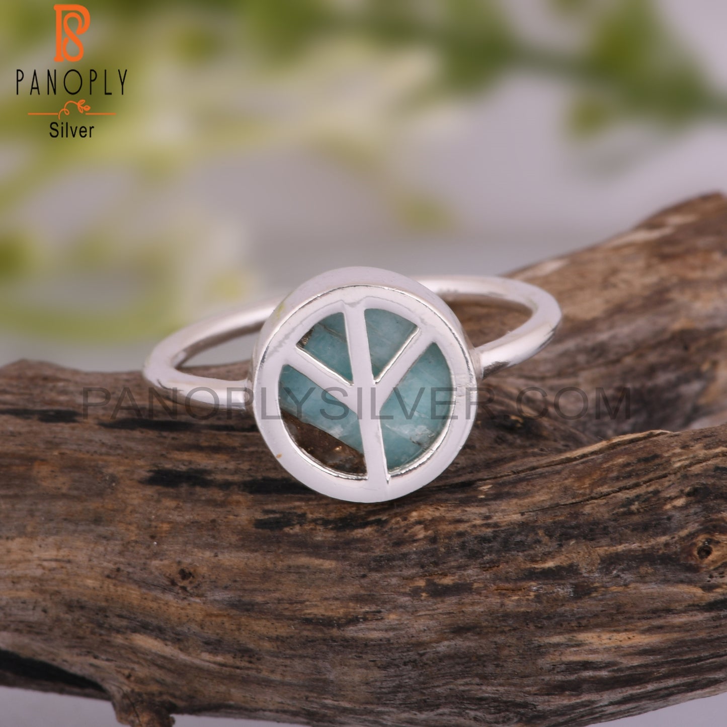 Mojave Copper Amazonite 925 Sterling Silver Ring