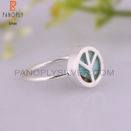 Mojave Copper Amazonite 925 Sterling Silver Ring