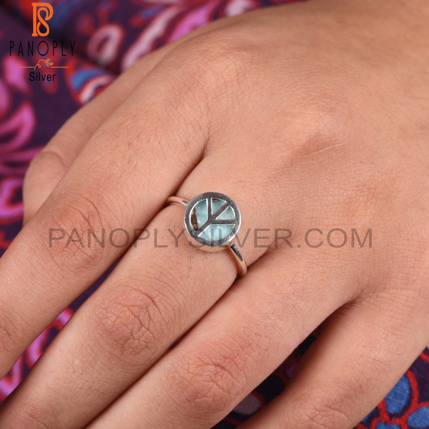 Mojave Copper Amazonite 925 Sterling Silver Ring