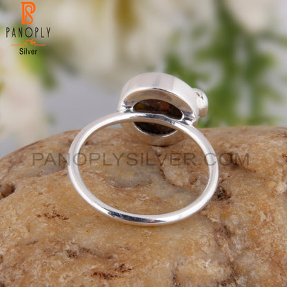 Mojave Copper Oyster Turquoise 925 Silver Engagement Ring