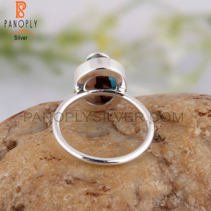 Mojave Copper Pink Opal Turquoise 925 Silver Party Wear Ring