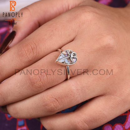 Mojave Copper Ethiopian Opal 925 Silver Women’s Ring