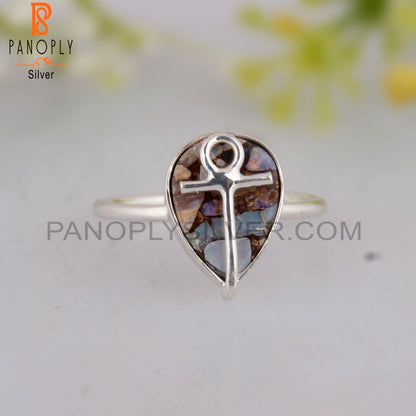 Mojave Copper Ethiopian Opal 925 Silver Women’s Ring