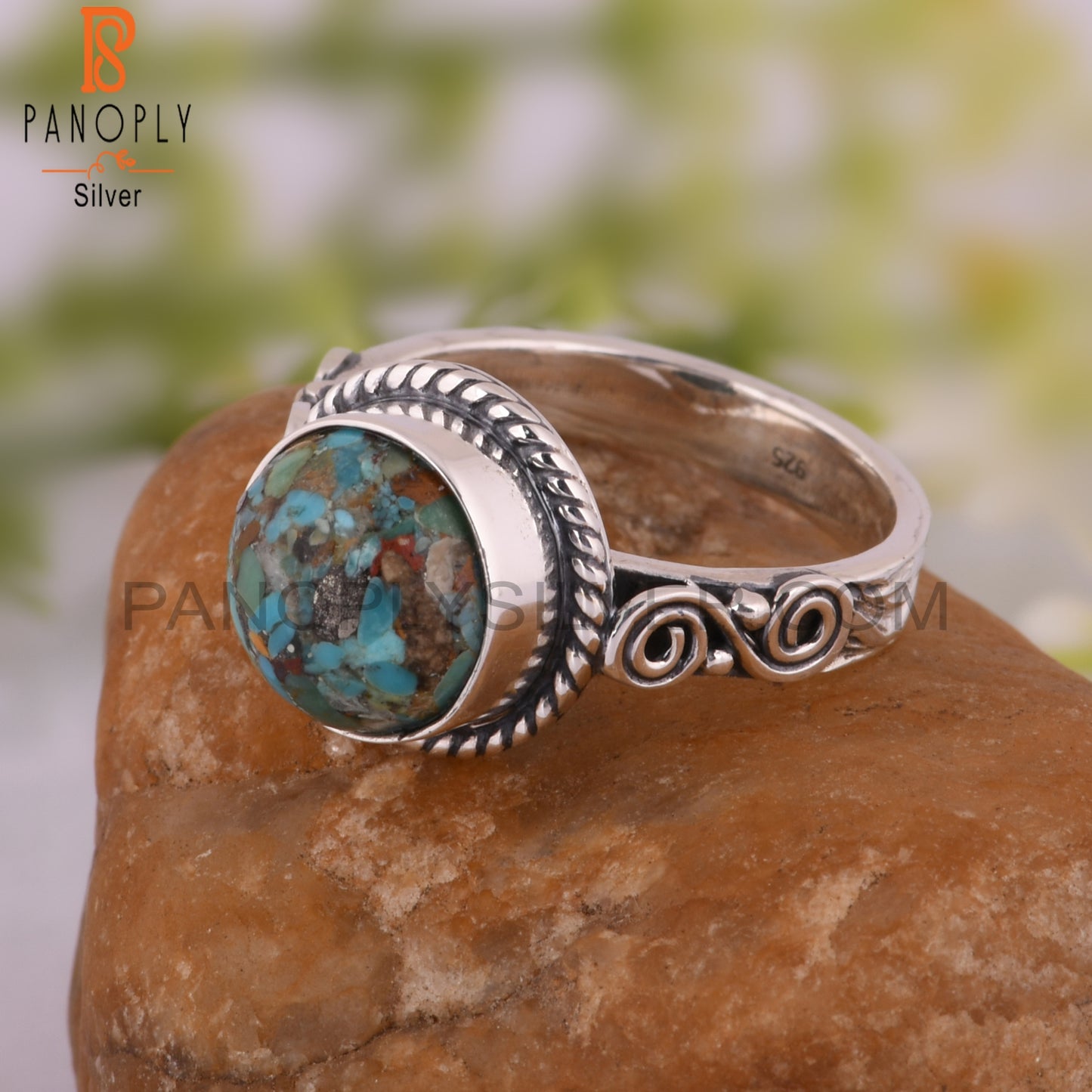 Dainty Cute Boulder Turquoise 925 Sterling Silver Ring