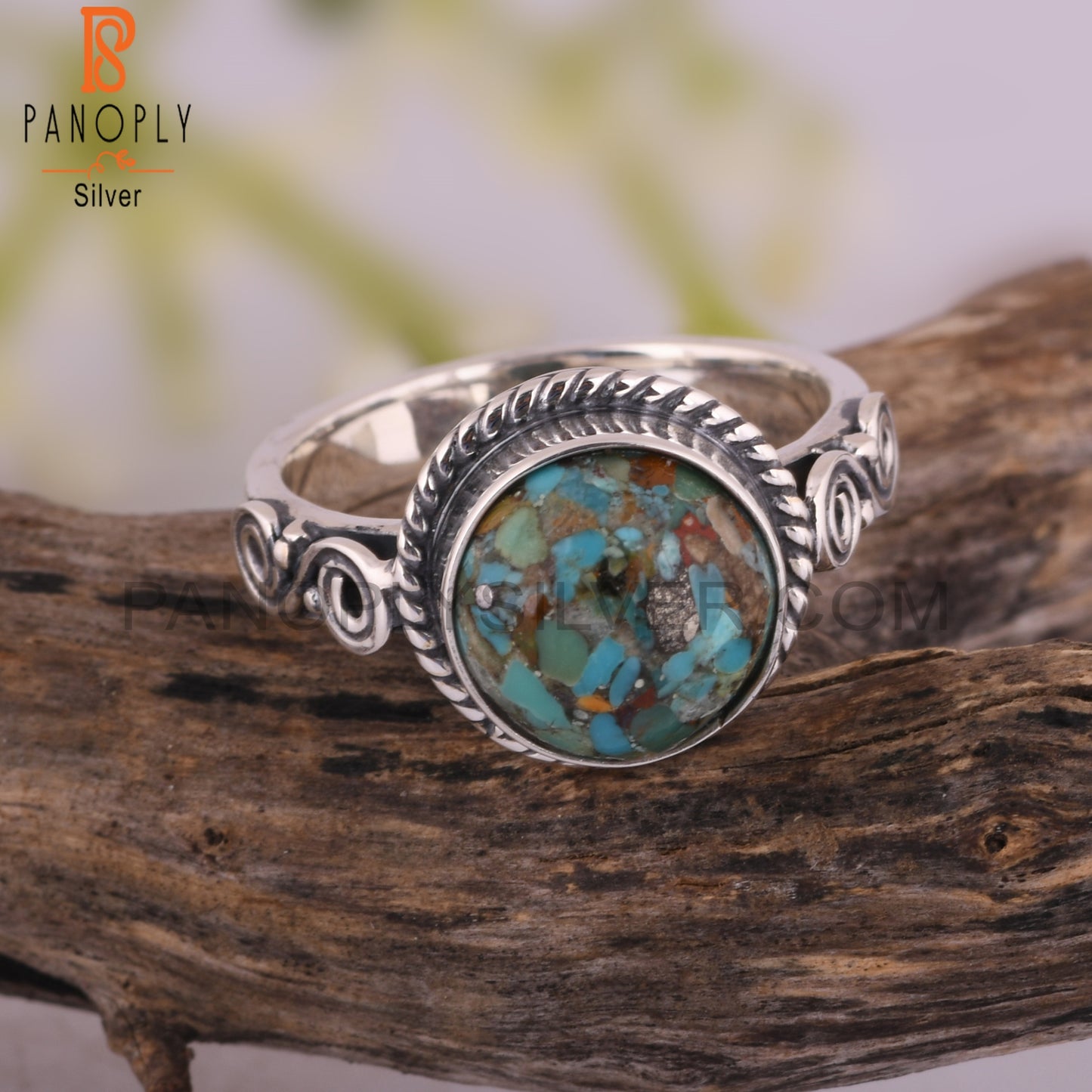 Dainty Cute Boulder Turquoise 925 Sterling Silver Ring