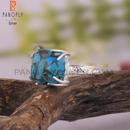 Mojave Copper Turquoise 925 Sterling Silver Designer Ring