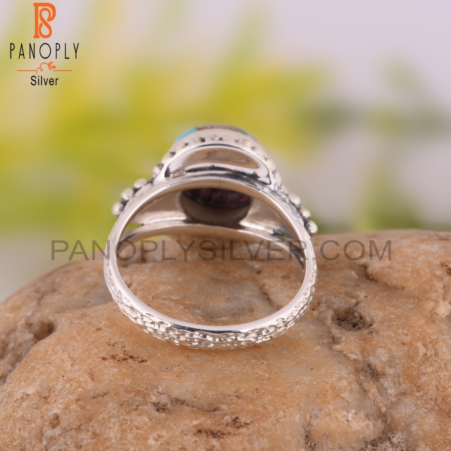 Mojave Copper Purple Oyster Turquoise Ring