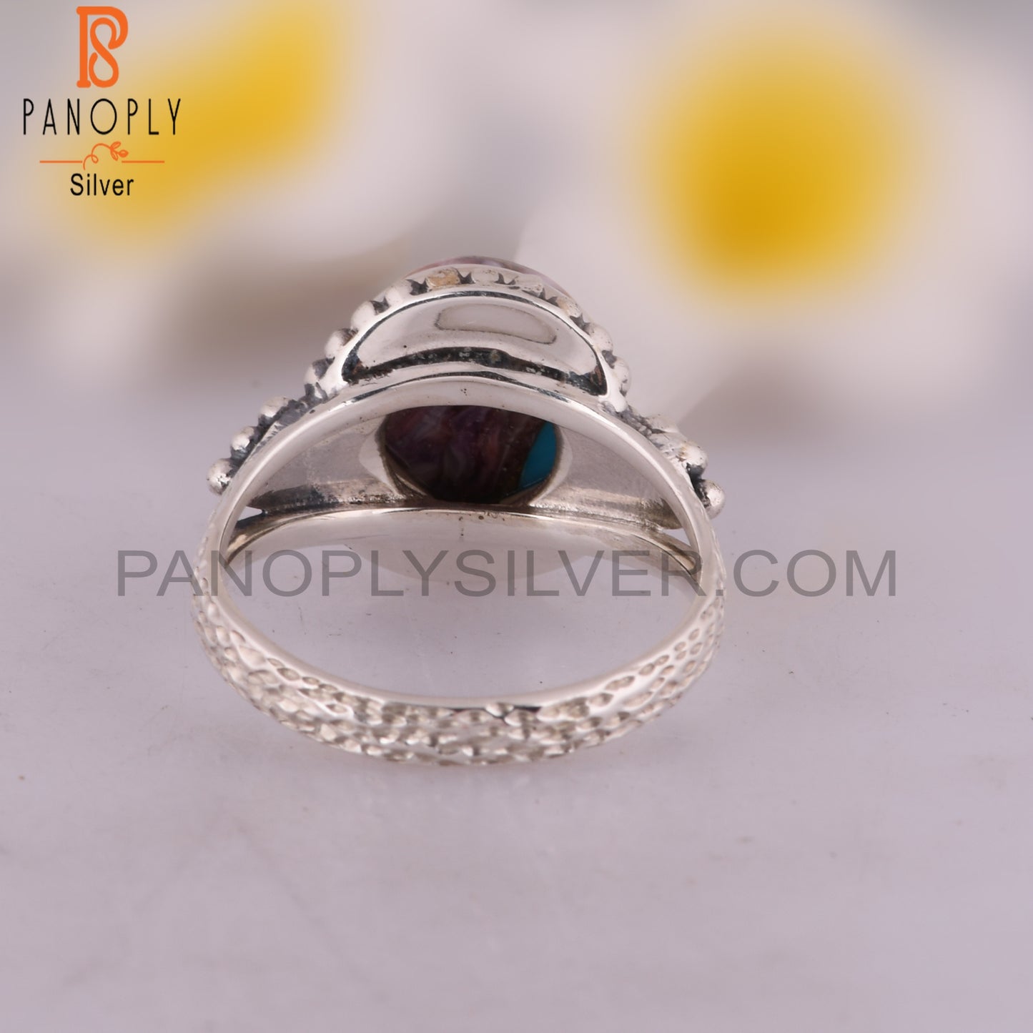 Mojave Copper Purple Oyster Turquoise Ring