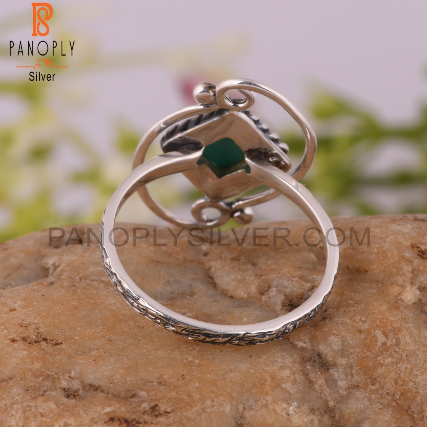 Arizona Turquoise Square Shape 925 Sterling Silver Ring