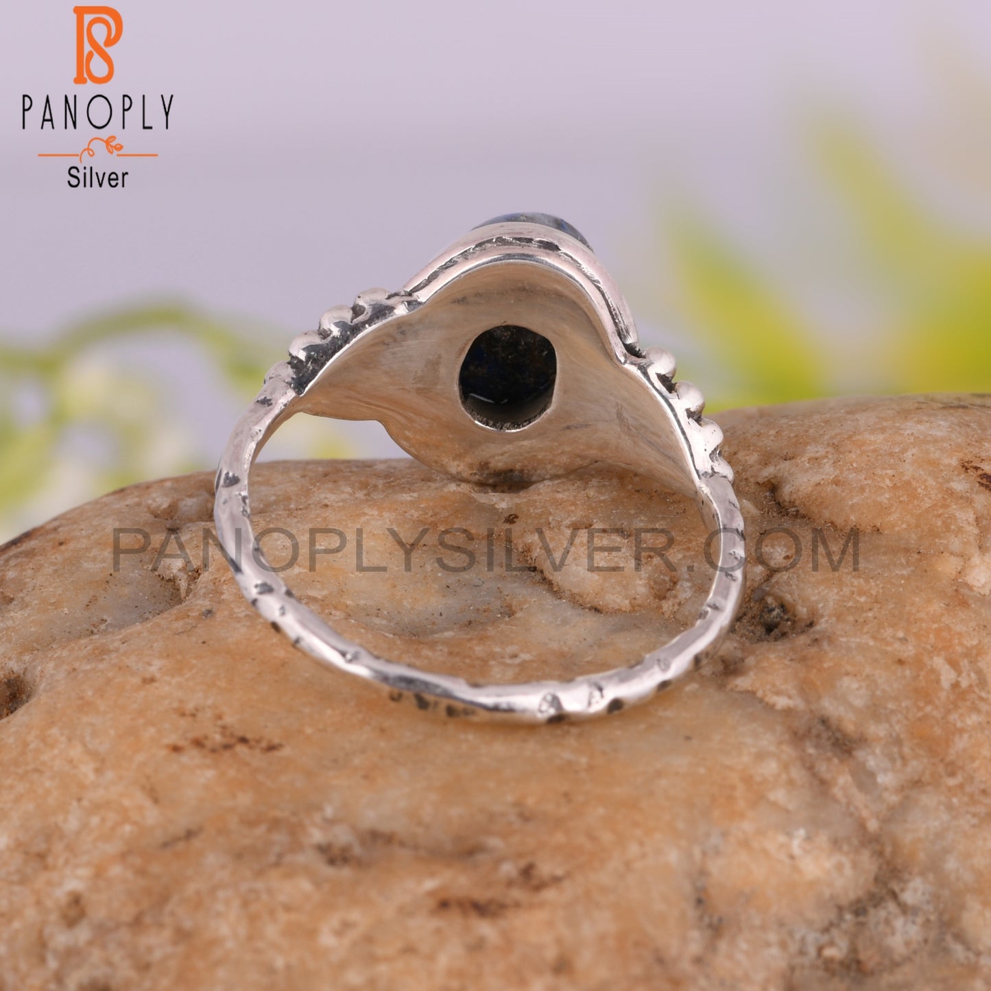 Mojave Copper Lapis Oval Shape 925 Sterling Silver Ring Gift For Her
