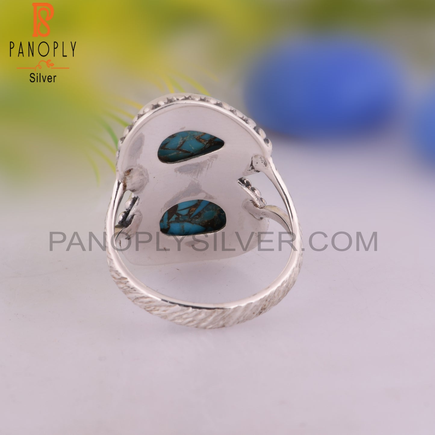 Mojave Copper Turquoise 925 Sterling Silver Casual Ring