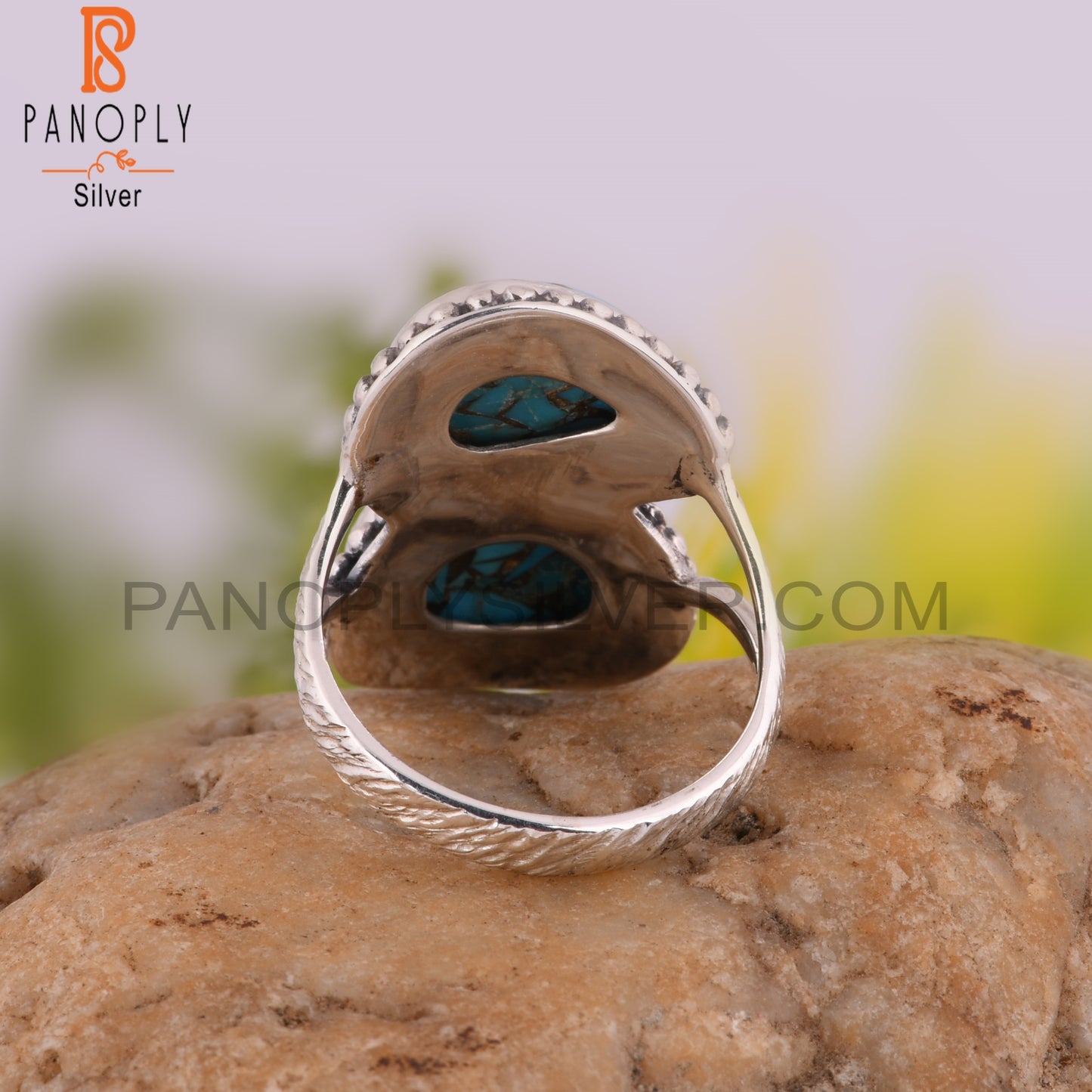 Mojave Copper Turquoise 925 Sterling Silver Casual Ring