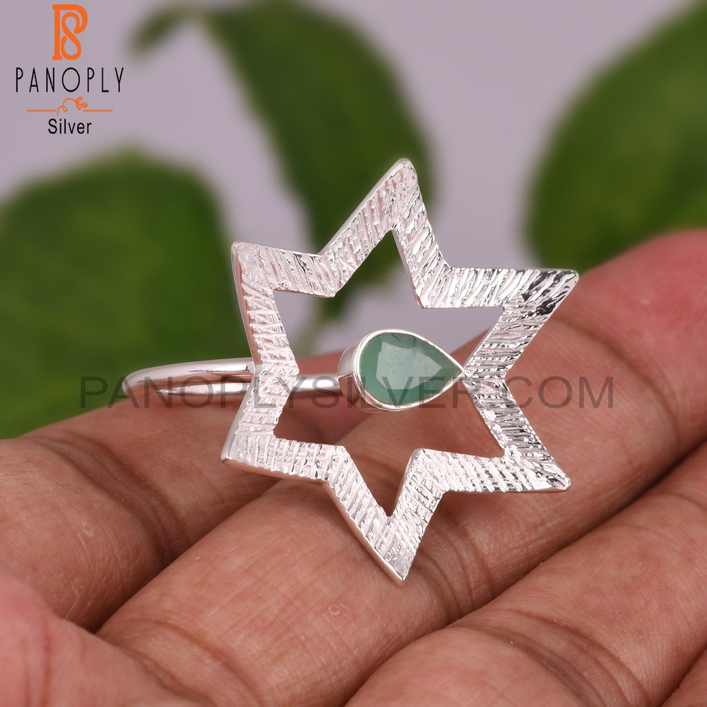 Emerald Cute 925 Sterling Silver Dainty Ring