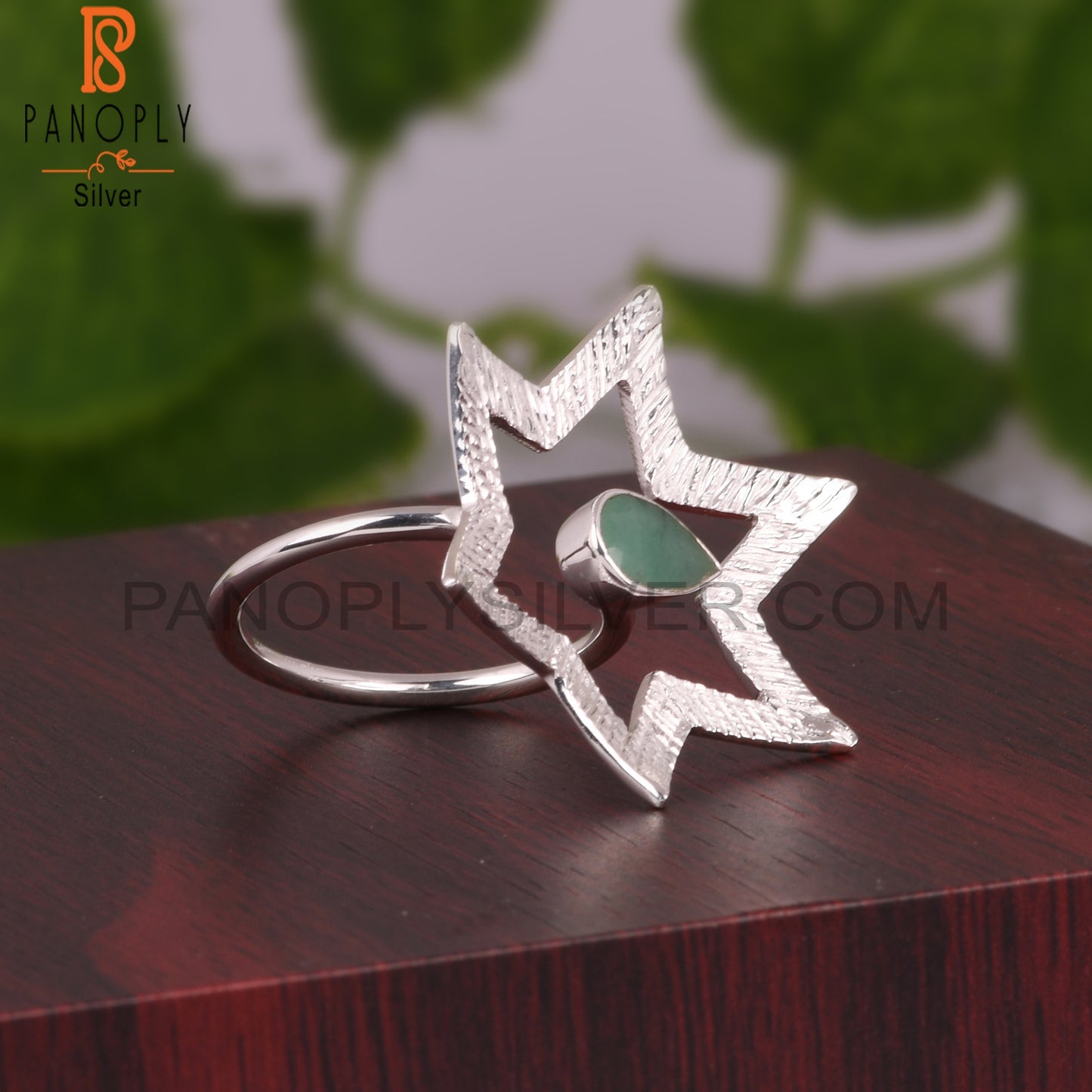 Emerald Cute 925 Sterling Silver Dainty Ring
