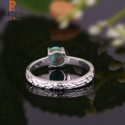 Minimalist Arizona Turquoise 925 Silver Graduation Ring
