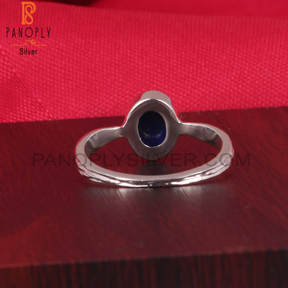 Lapis Oval Shape 925 Sterling Silver Ring