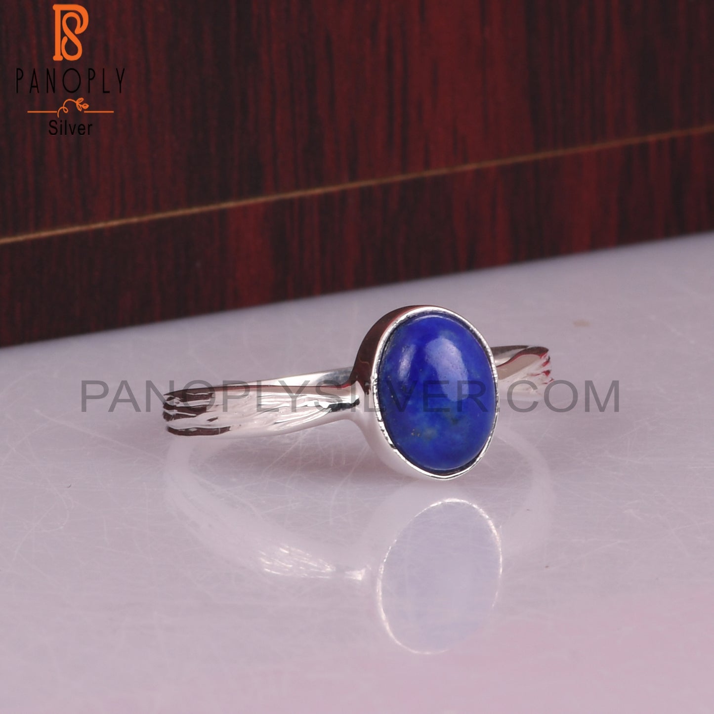 Lapis Oval Shape 925 Sterling Silver Ring
