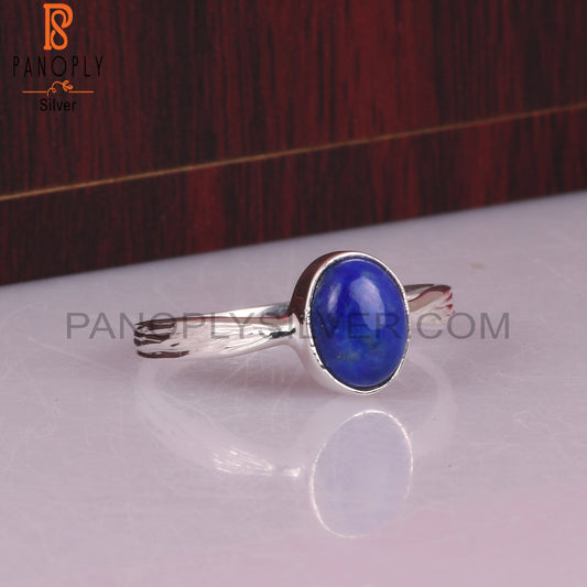 Lapis Oval Shape 925 Sterling Silver Ring