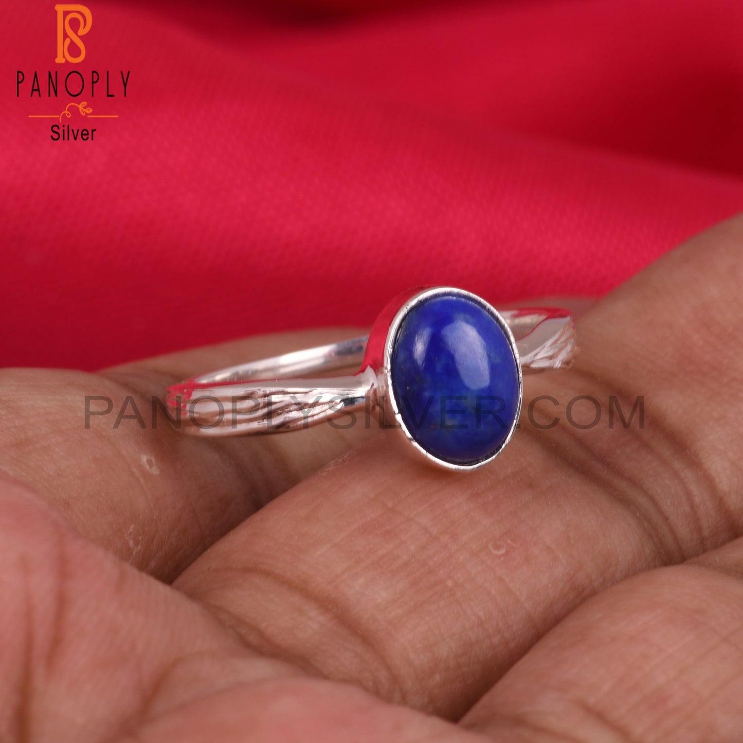 Lapis Oval Shape 925 Sterling Silver Ring