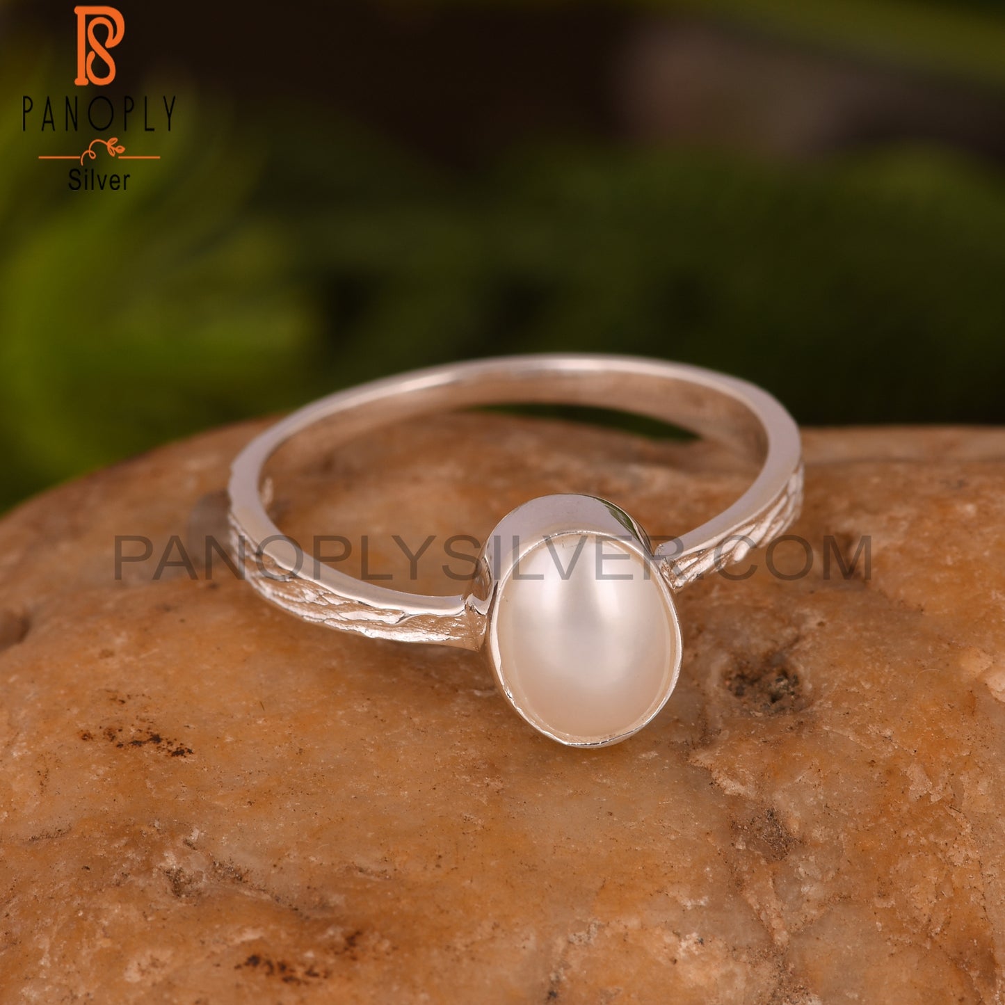 Pearl Gemstone 925 Sterling Silver Ring