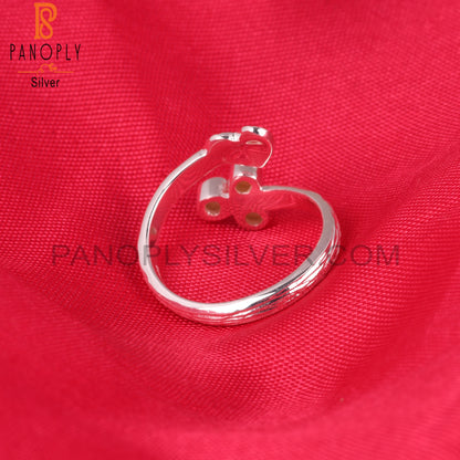 Pearl Round Shape Hypoallergenic 925 Sterling Silver New Ring