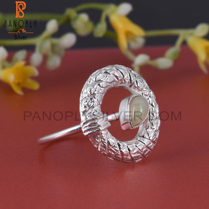Designer Ethiopian Opal Pear Shape 925 Sterling Silver Ring