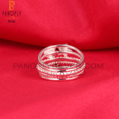 Ruby Designer Round Shape 925 Sterling Silver Ring