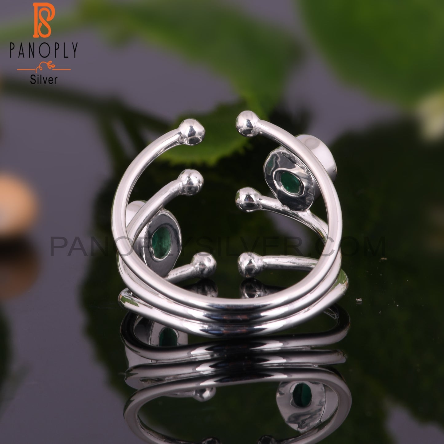 Green Onyx 925 Sterling Silver Ring