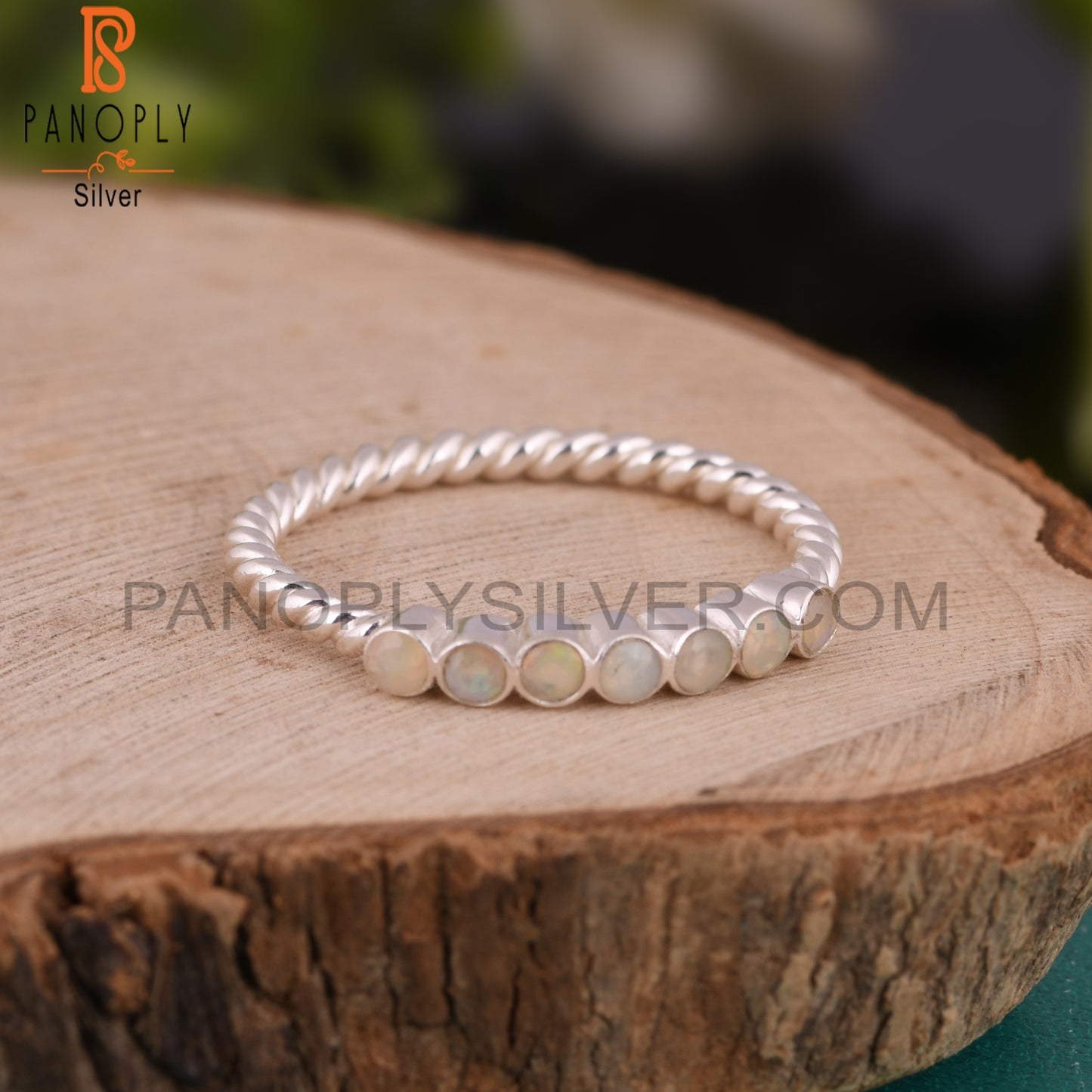 Ethiopian Opal Casual 925 Sterling Silver Ring