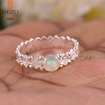 Small Ethiopian Opal 925 Sterling Silver Ring