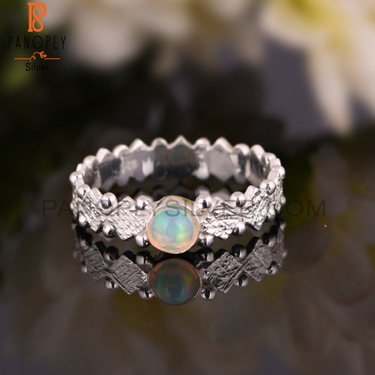 Small Ethiopian Opal 925 Sterling Silver Ring