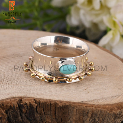 Arizona Turquoise Oval Shape 925 Sterling Silver Ring