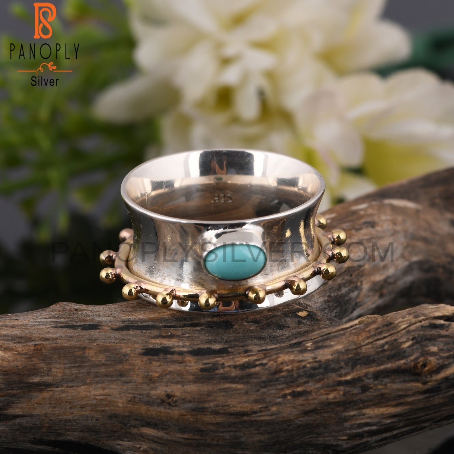 Arizona Turquoise Oval Shape 925 Sterling Silver Ring