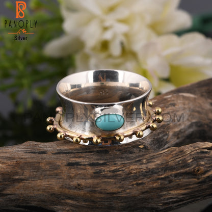 Arizona Turquoise Oval Shape 925 Sterling Silver Ring