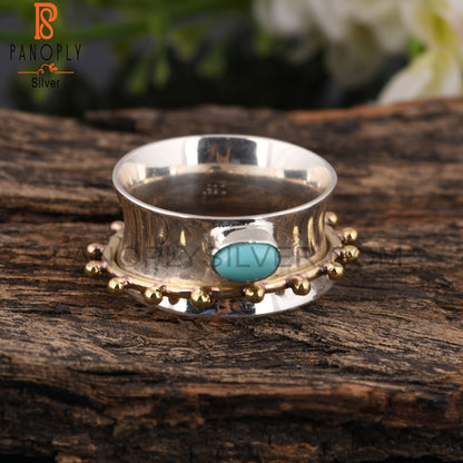 Arizona Turquoise Oval Shape 925 Sterling Silver Ring