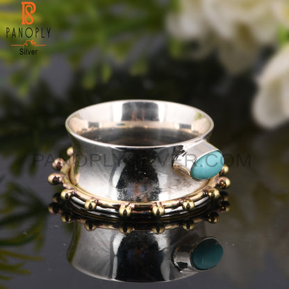 Arizona Turquoise Oval Shape 925 Sterling Silver Ring