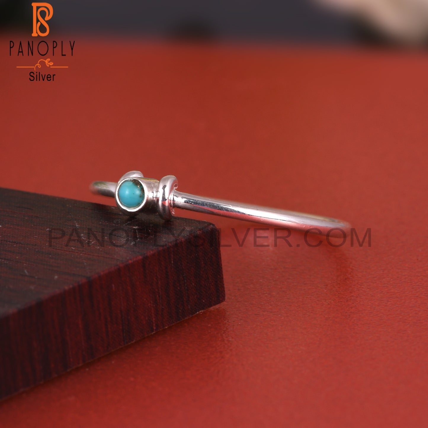 Arizona Turquoise 925 Silver Hypoallergenic Simple Cute Ring