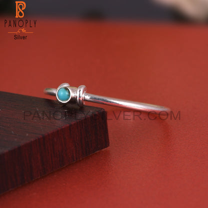 Arizona Turquoise 925 Silver Hypoallergenic Simple Cute Ring
