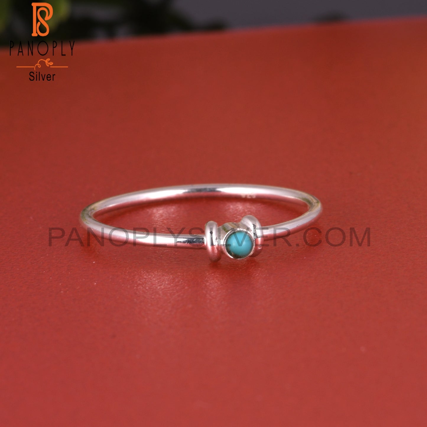 Arizona Turquoise 925 Silver Hypoallergenic Simple Cute Ring