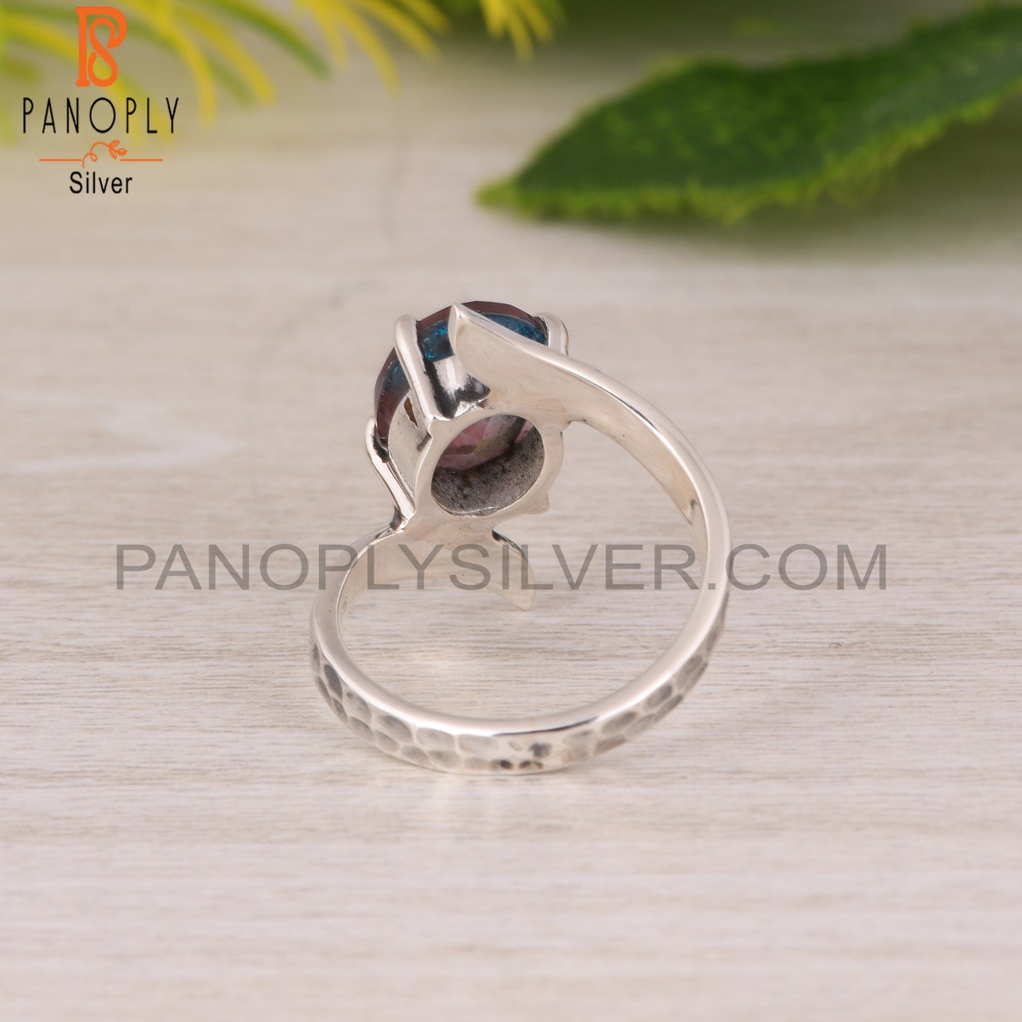 Bio Alexandrite Doublet Quartz 925 Sterling Silver Ring