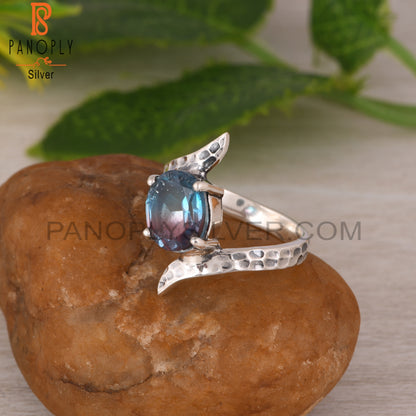Bio Alexandrite Doublet Quartz 925 Sterling Silver Ring