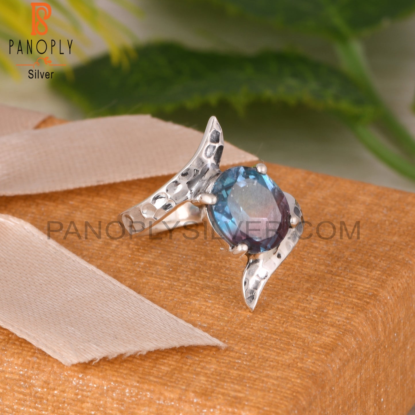 Bio Alexandrite Doublet Quartz 925 Sterling Silver Ring