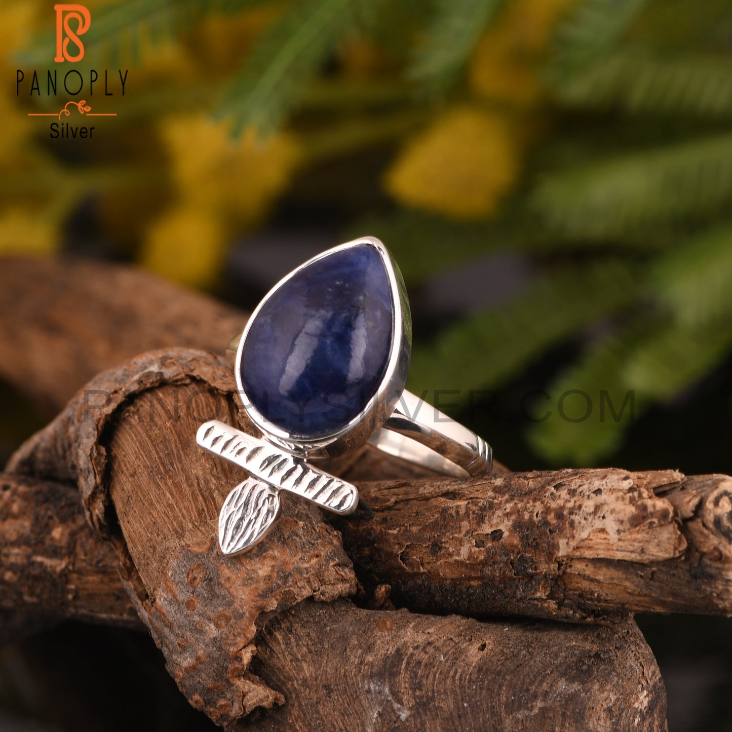 Sodalite 925 Sterling Silver Cute Ring