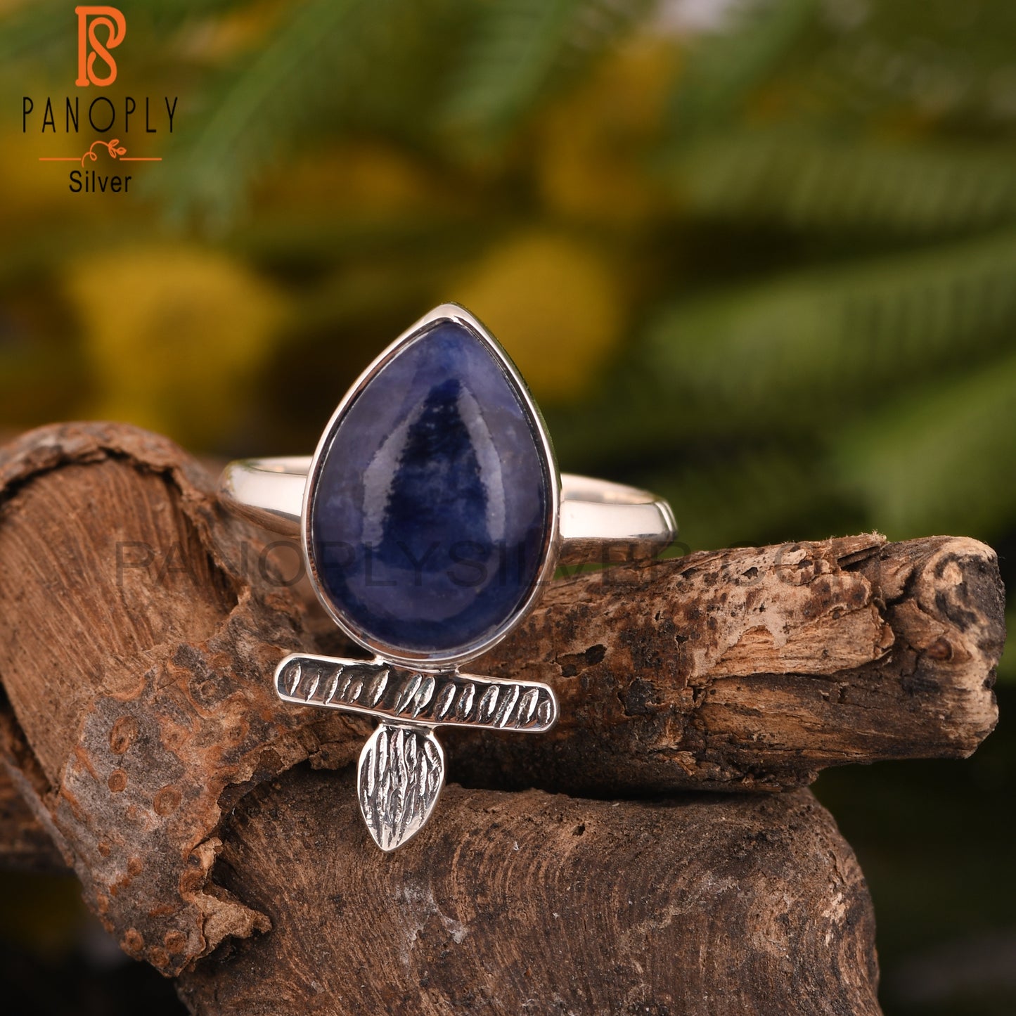 Sodalite 925 Sterling Silver Cute Ring