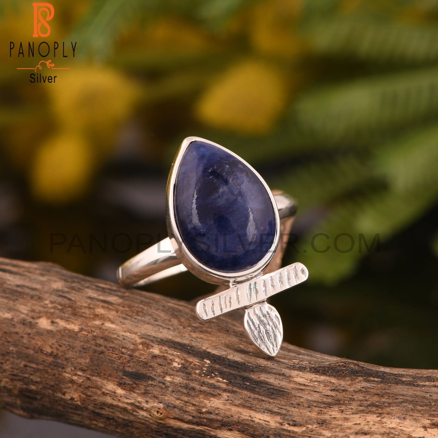 Sodalite 925 Sterling Silver Cute Ring