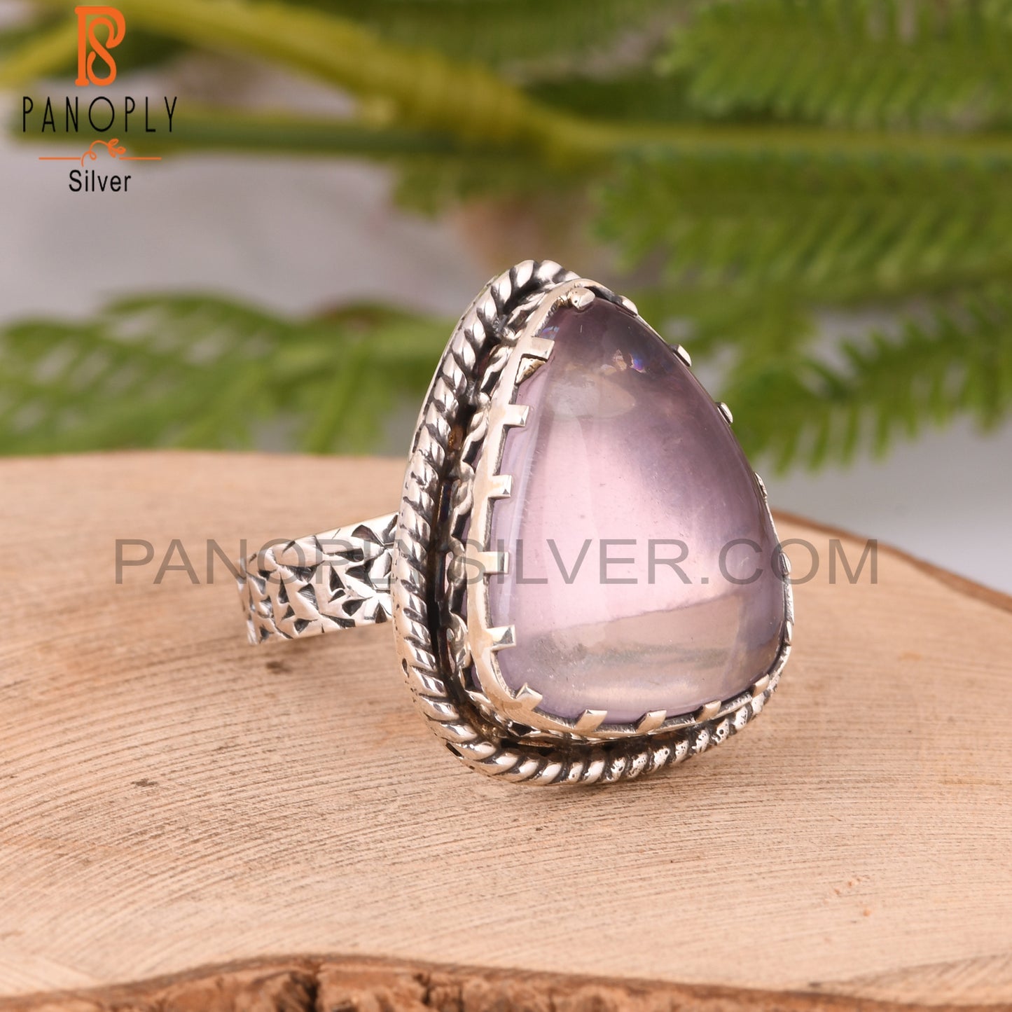 Pink Amethyst Vintage 925 Sterling Silver Ring