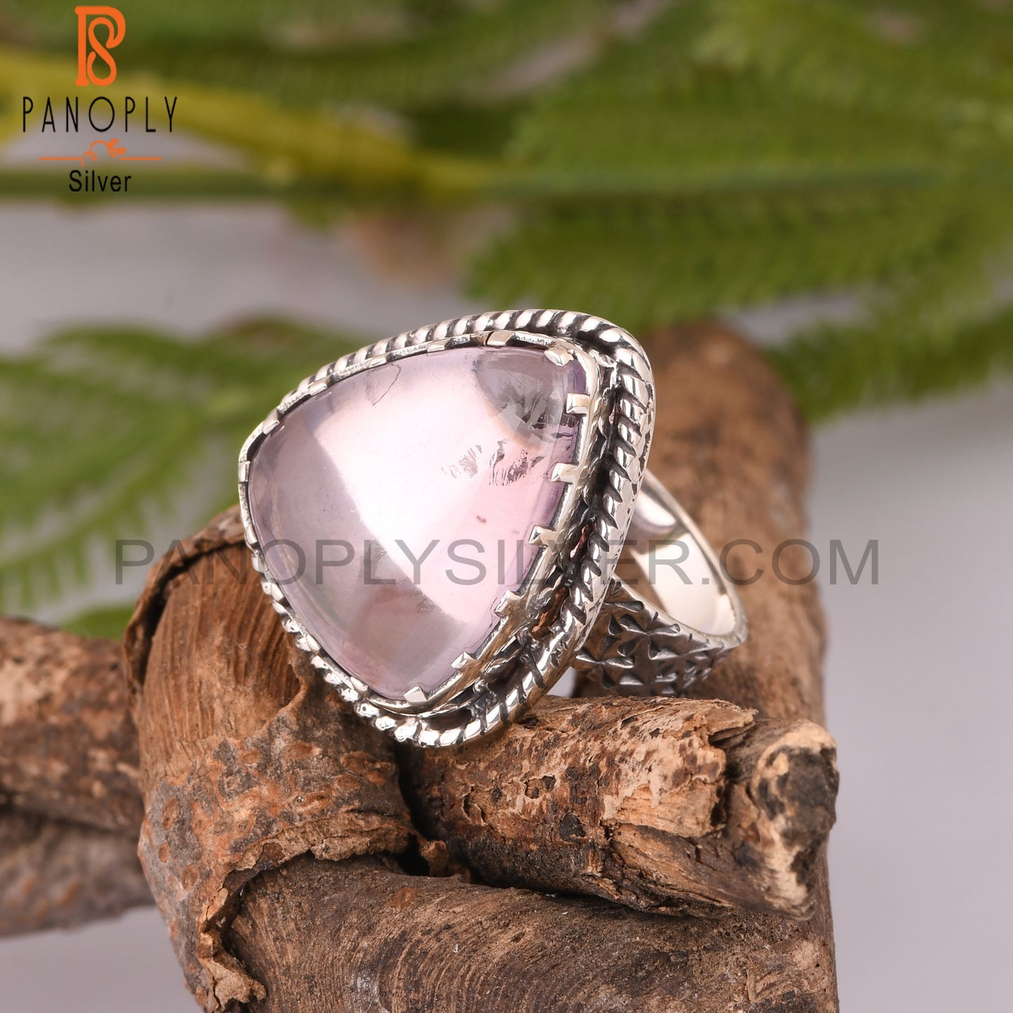 Pink Amethyst Vintage 925 Sterling Silver Ring